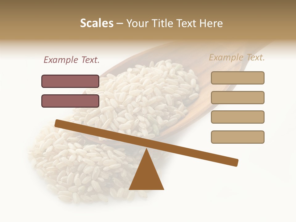 East White Meal PowerPoint Template