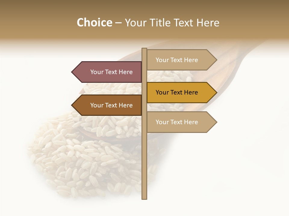 East White Meal PowerPoint Template