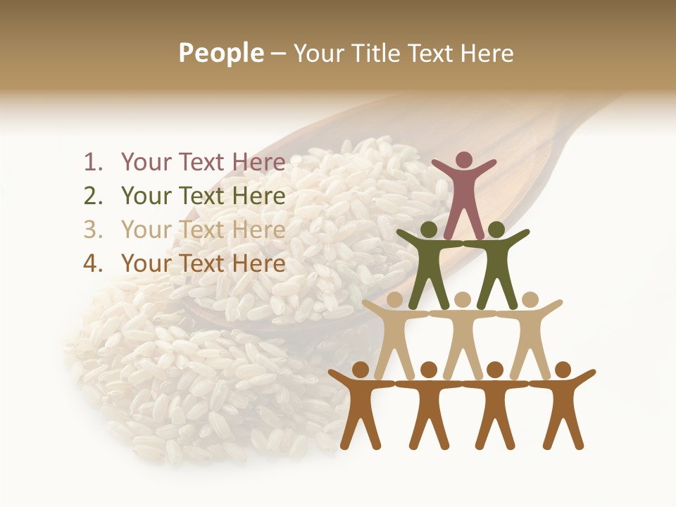 East White Meal PowerPoint Template