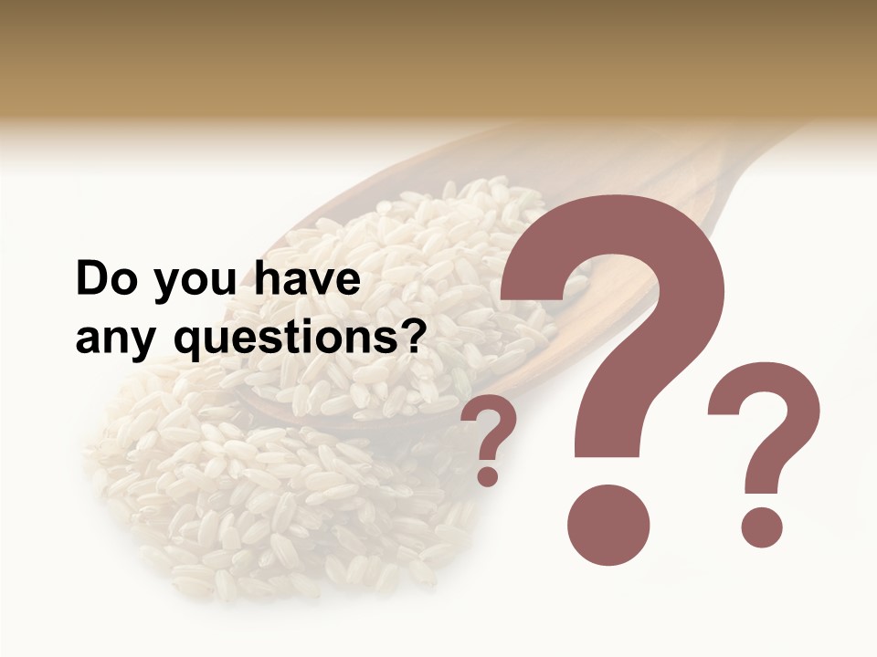 East White Meal PowerPoint Template