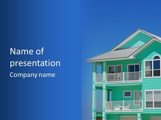 Patio Coastal Rent PowerPoint Template