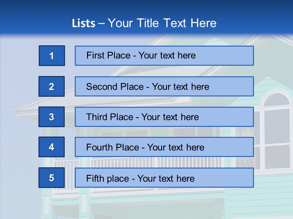 Patio Coastal Rent PowerPoint Template