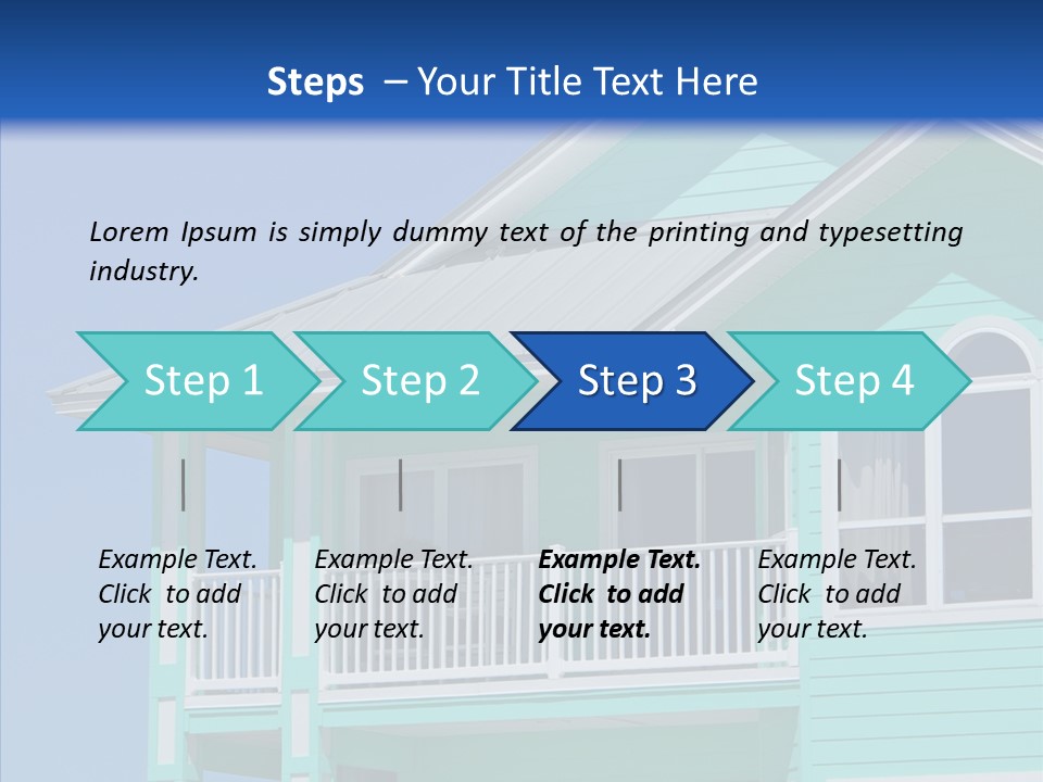 Patio Coastal Rent PowerPoint Template
