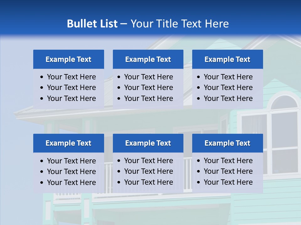 Patio Coastal Rent PowerPoint Template