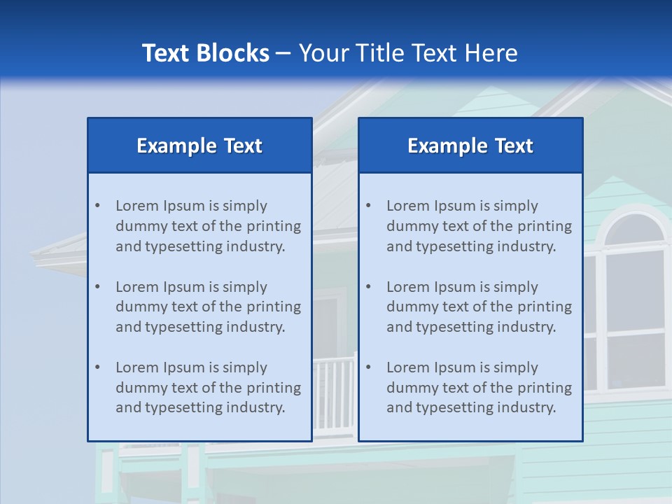 Patio Coastal Rent PowerPoint Template