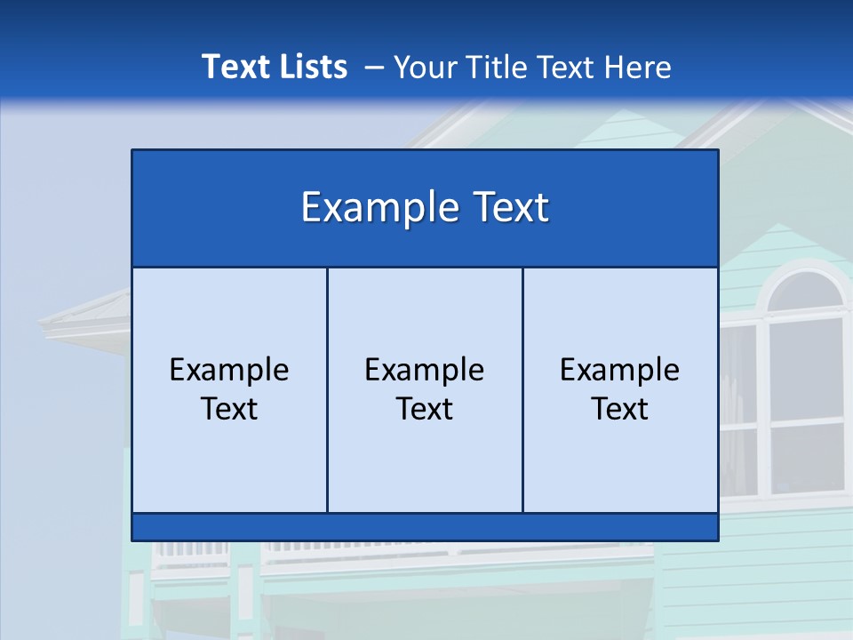 Patio Coastal Rent PowerPoint Template