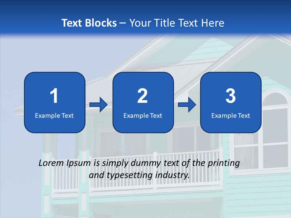 Patio Coastal Rent PowerPoint Template