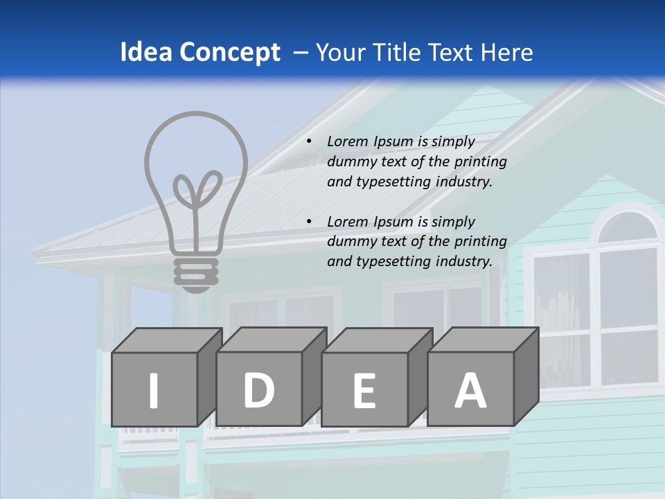 Patio Coastal Rent PowerPoint Template