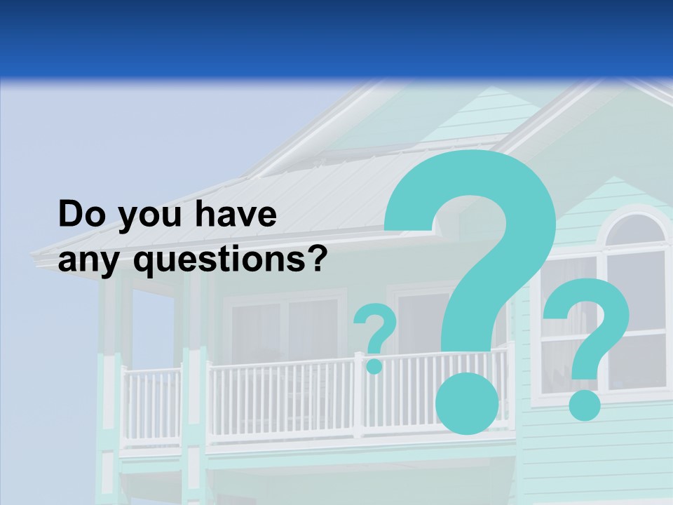 Patio Coastal Rent PowerPoint Template