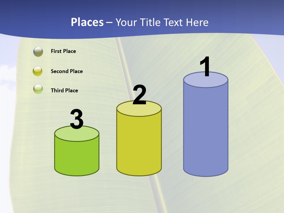 Verdant Foliage Banana PowerPoint Template