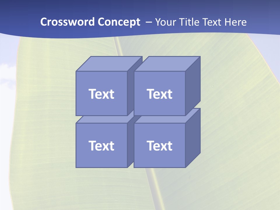 Verdant Foliage Banana PowerPoint Template