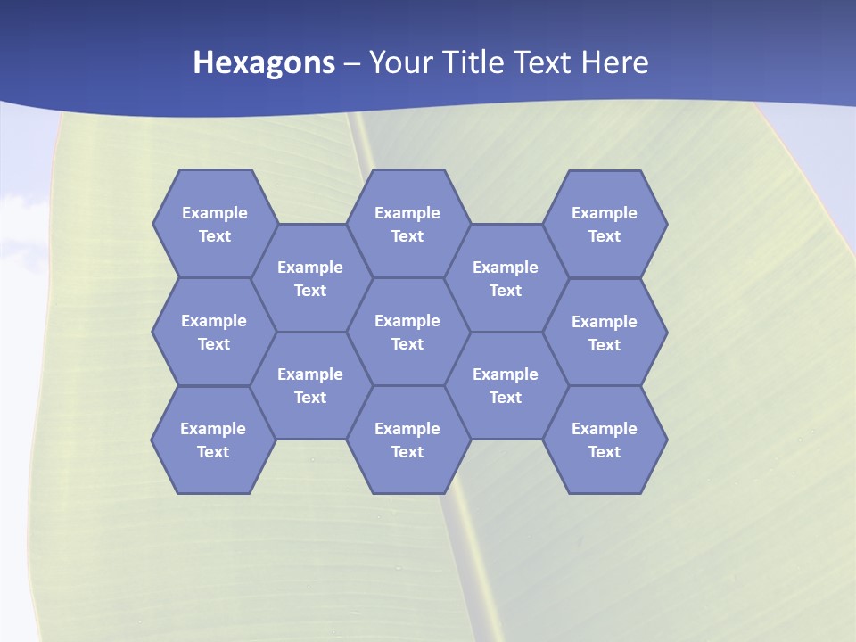 Verdant Foliage Banana PowerPoint Template