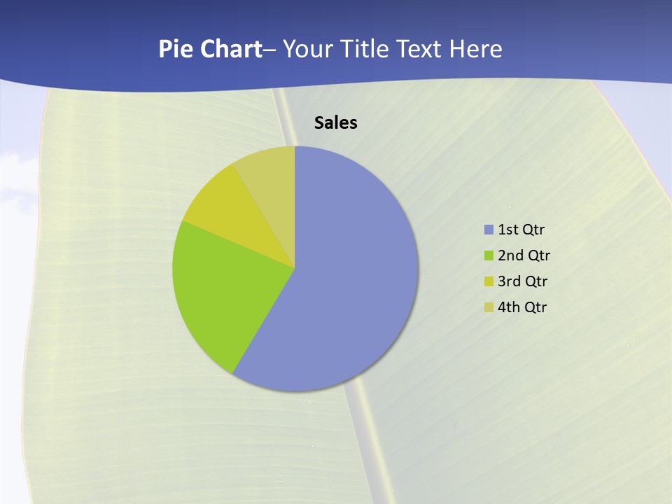 Verdant Foliage Banana PowerPoint Template