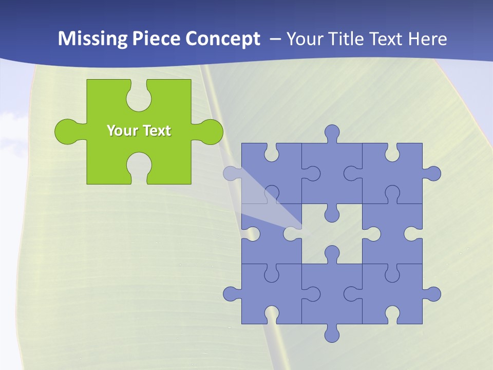 Verdant Foliage Banana PowerPoint Template