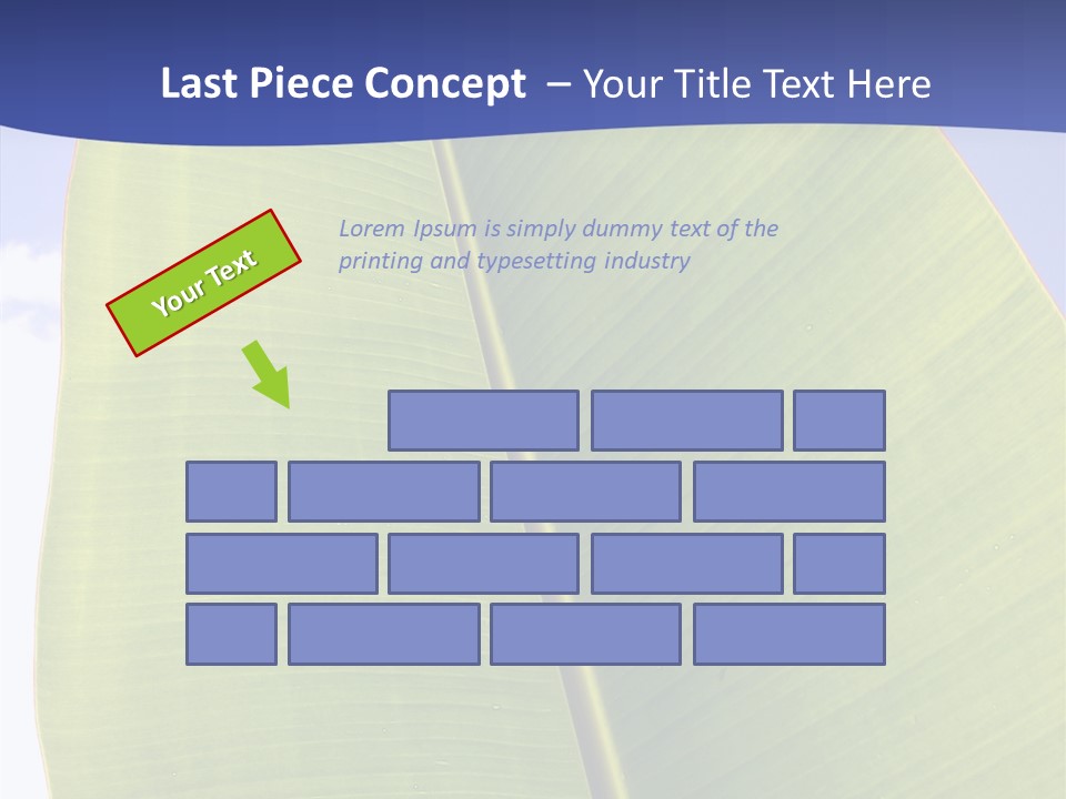 Verdant Foliage Banana PowerPoint Template