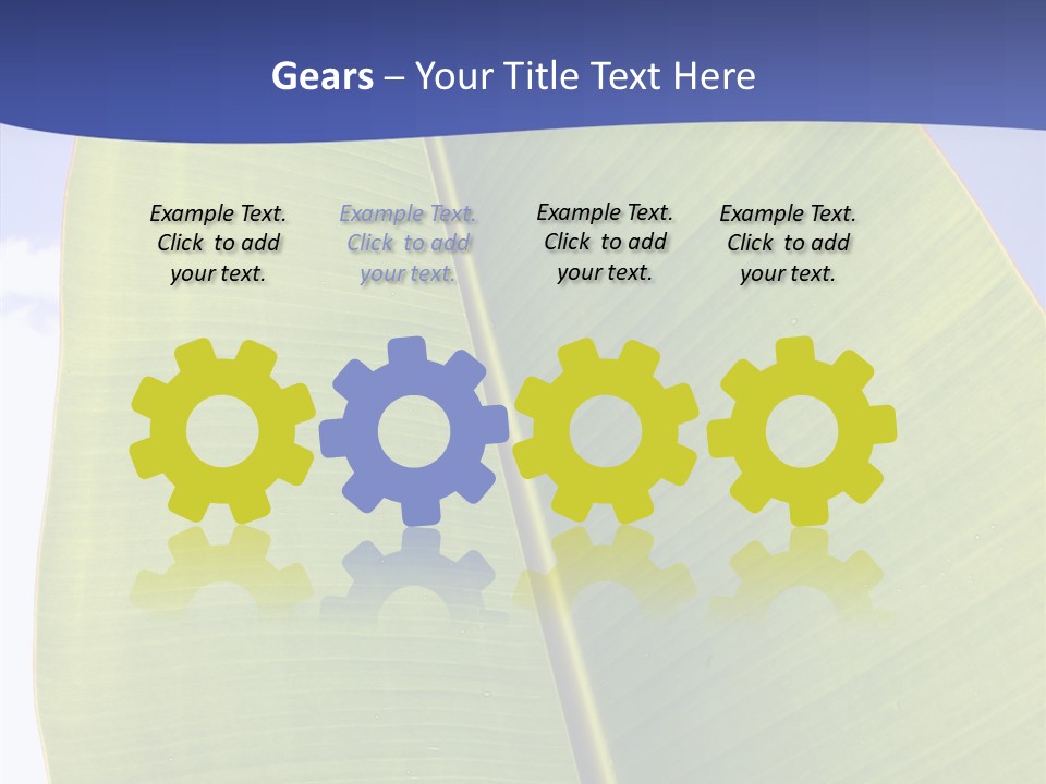 Verdant Foliage Banana PowerPoint Template