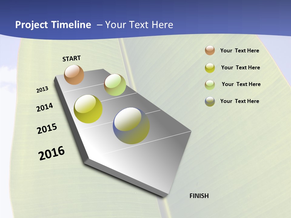 Verdant Foliage Banana PowerPoint Template