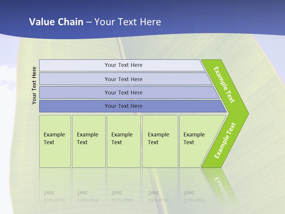 Verdant Foliage Banana PowerPoint Template