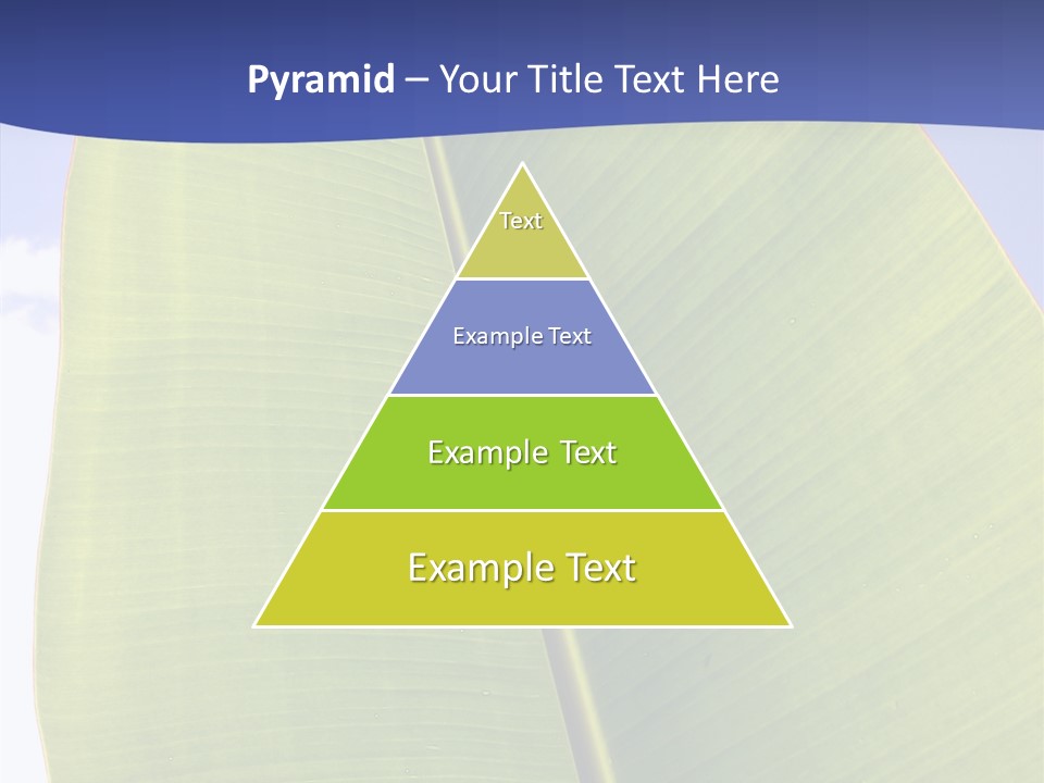 Verdant Foliage Banana PowerPoint Template