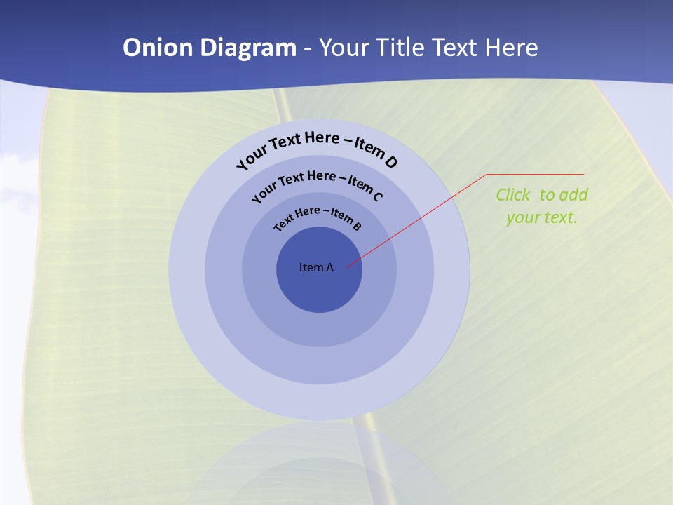 Verdant Foliage Banana PowerPoint Template
