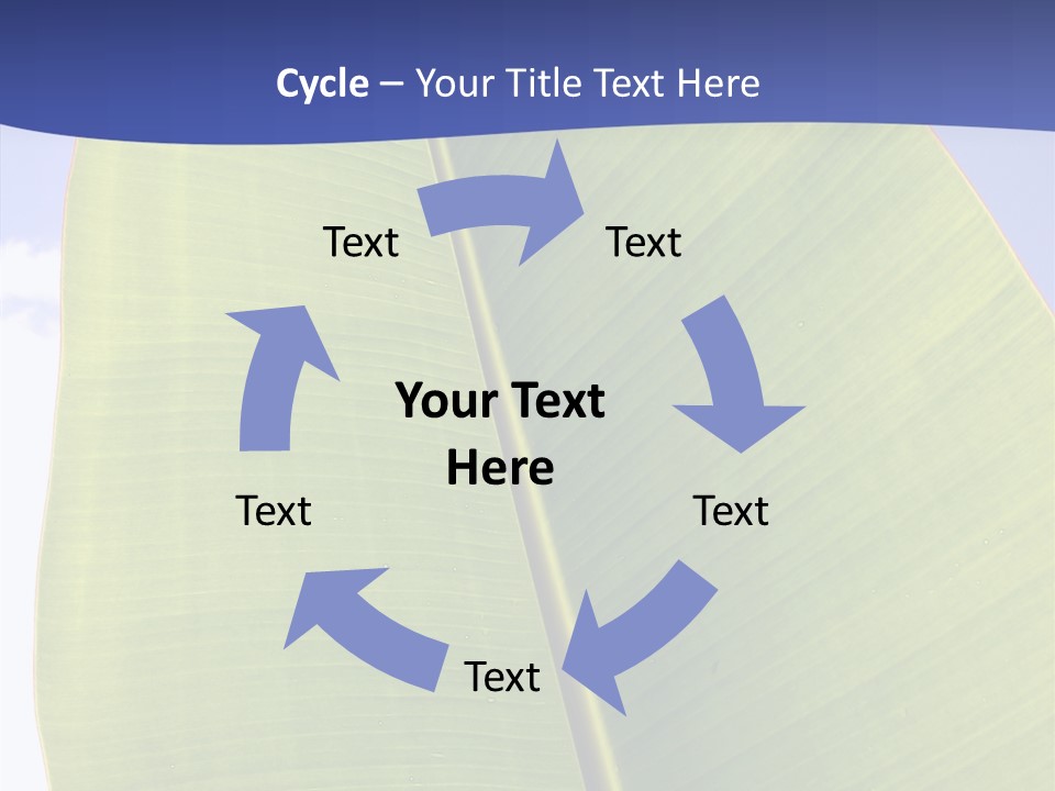 Verdant Foliage Banana PowerPoint Template