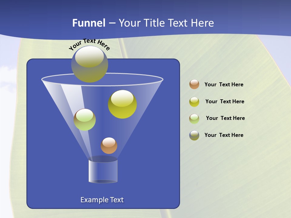 Verdant Foliage Banana PowerPoint Template