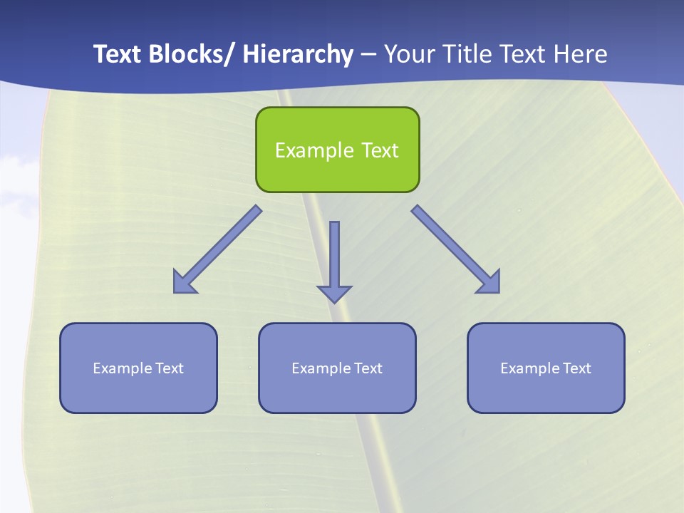 Verdant Foliage Banana PowerPoint Template