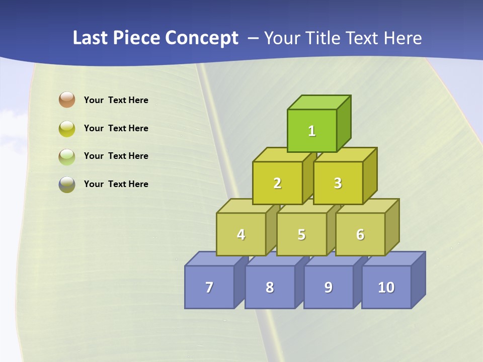 Verdant Foliage Banana PowerPoint Template