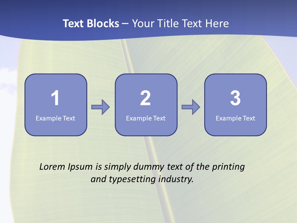 Verdant Foliage Banana PowerPoint Template
