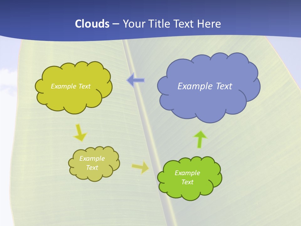 Verdant Foliage Banana PowerPoint Template