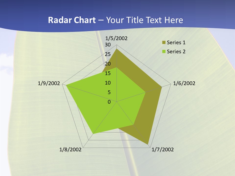 Verdant Foliage Banana PowerPoint Template