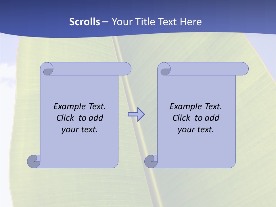 Verdant Foliage Banana PowerPoint Template