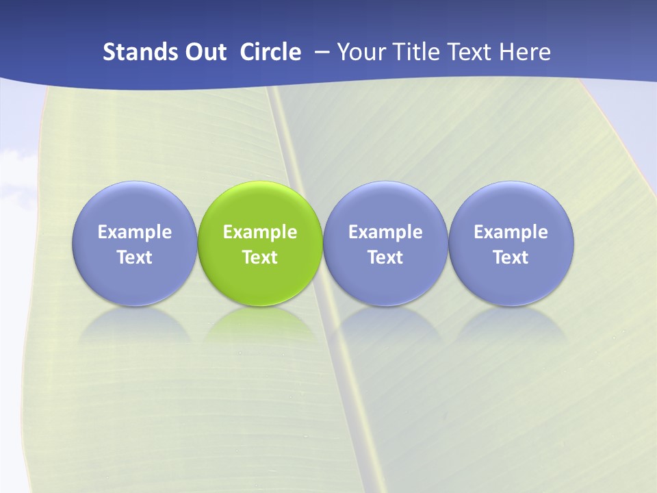 Verdant Foliage Banana PowerPoint Template