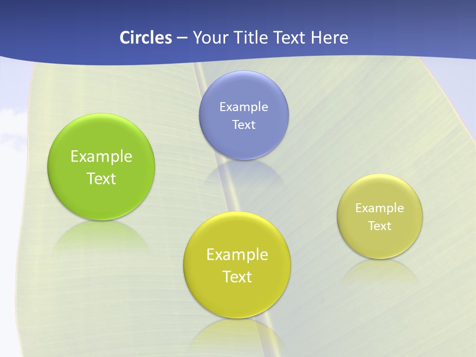 Verdant Foliage Banana PowerPoint Template