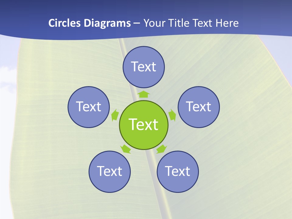 Verdant Foliage Banana PowerPoint Template
