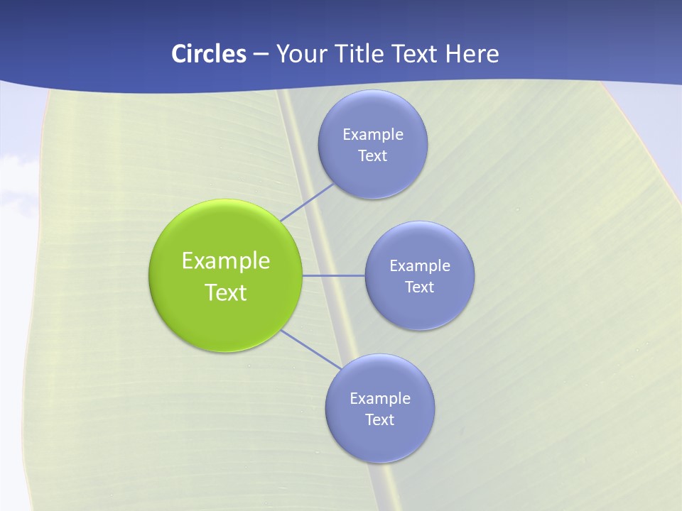 Verdant Foliage Banana PowerPoint Template