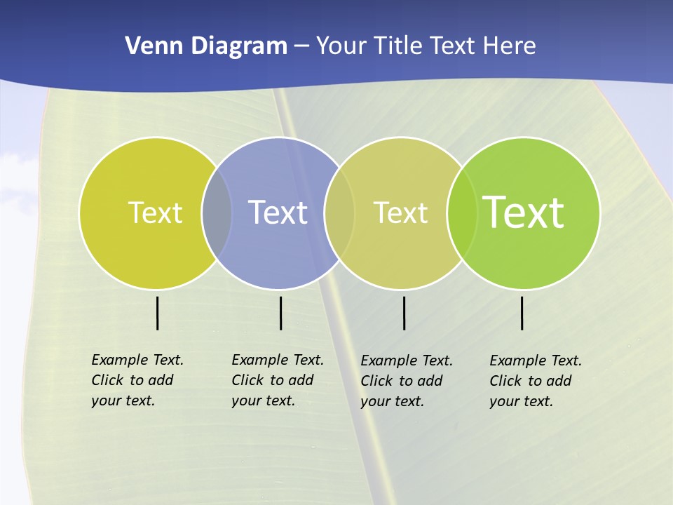 Verdant Foliage Banana PowerPoint Template
