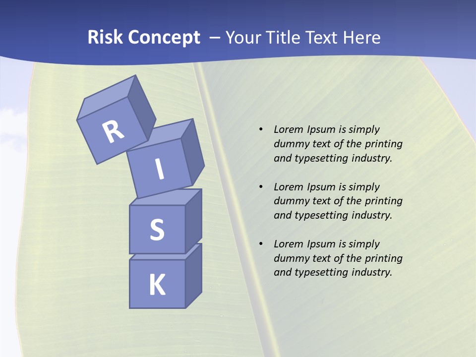 Verdant Foliage Banana PowerPoint Template