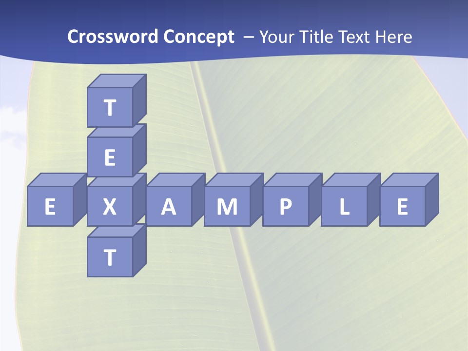 Verdant Foliage Banana PowerPoint Template