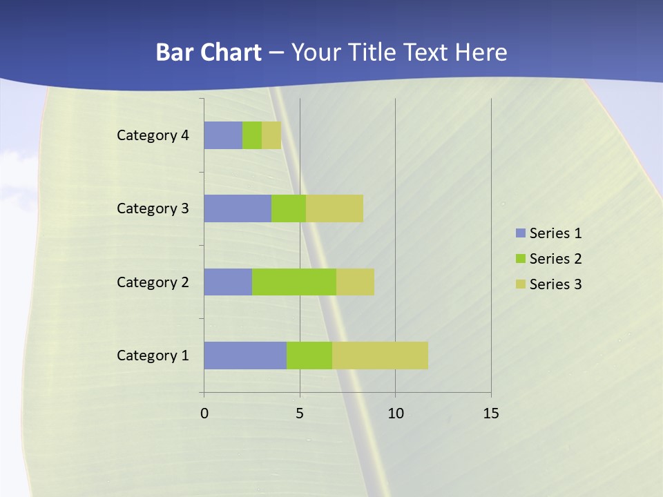 Verdant Foliage Banana PowerPoint Template