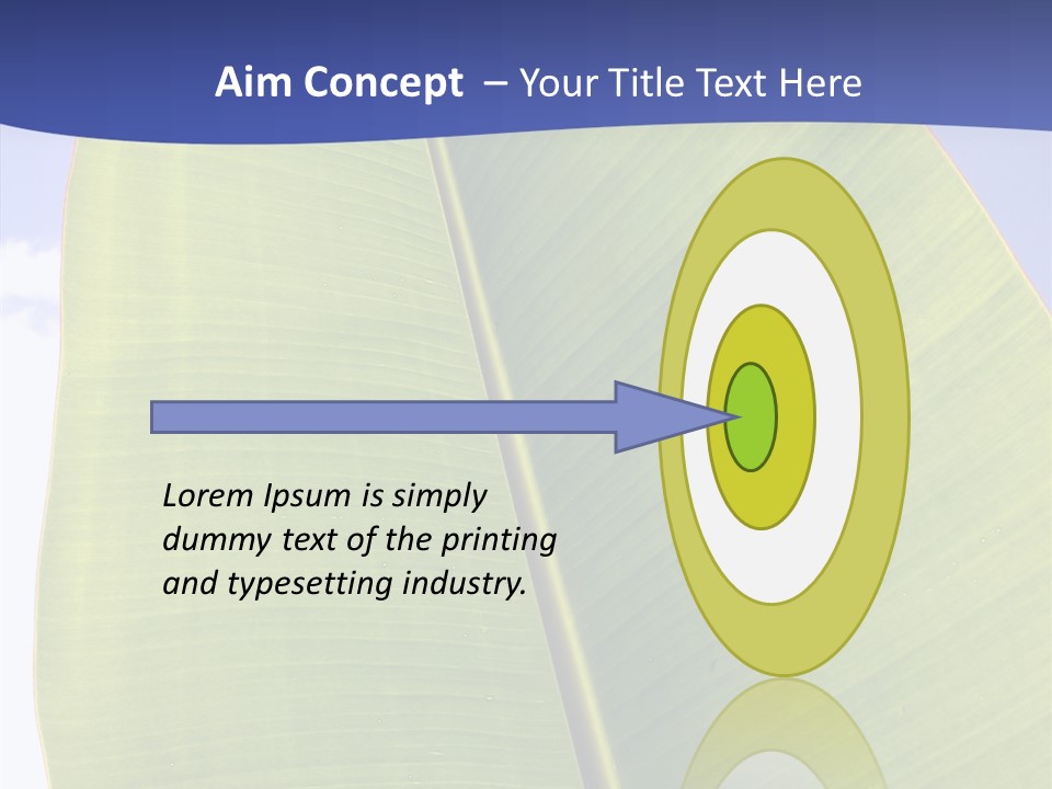 Verdant Foliage Banana PowerPoint Template