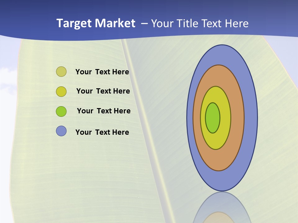 Verdant Foliage Banana PowerPoint Template