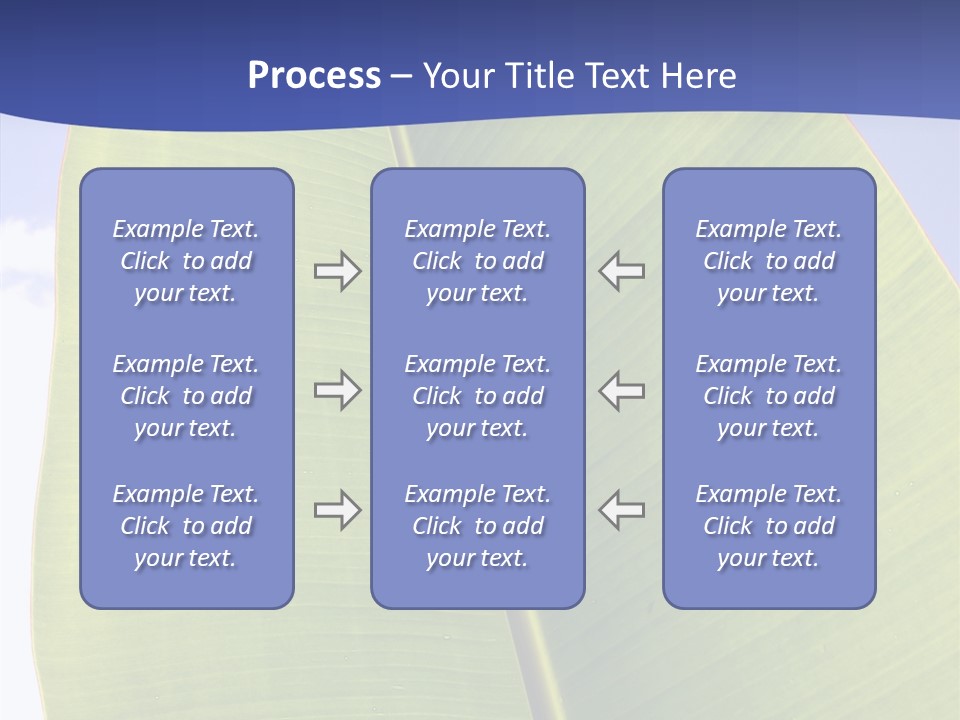 Verdant Foliage Banana PowerPoint Template