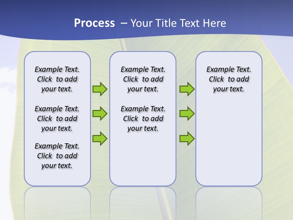 Verdant Foliage Banana PowerPoint Template