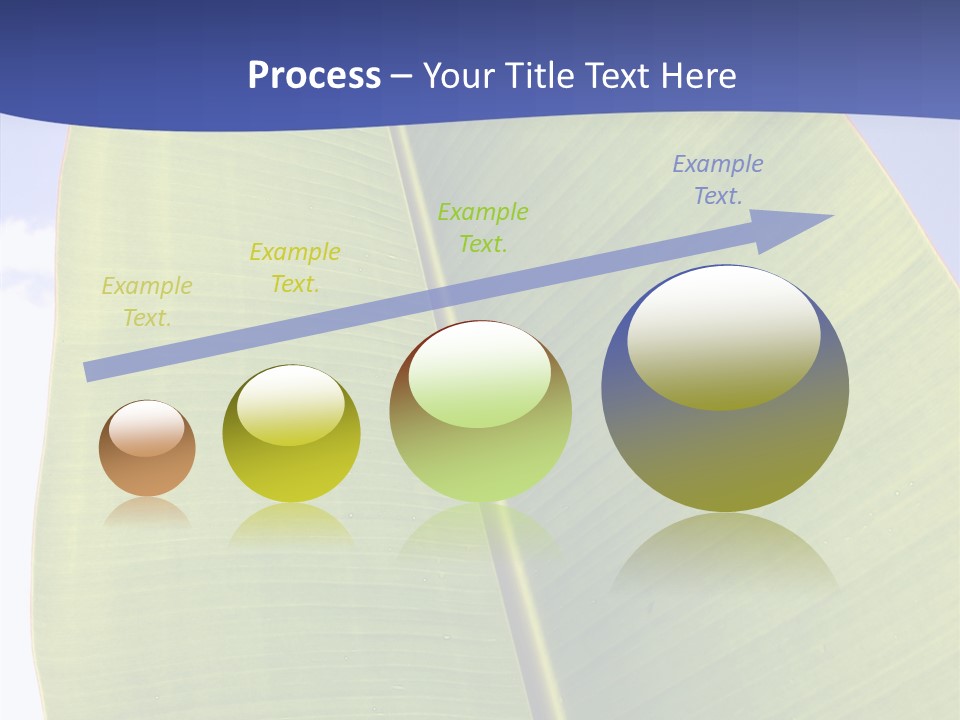 Verdant Foliage Banana PowerPoint Template