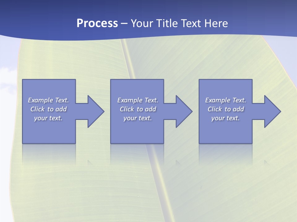 Verdant Foliage Banana PowerPoint Template