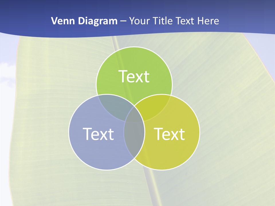 Verdant Foliage Banana PowerPoint Template