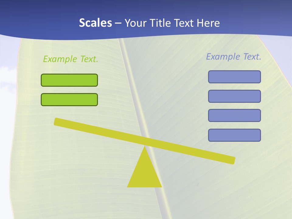Verdant Foliage Banana PowerPoint Template