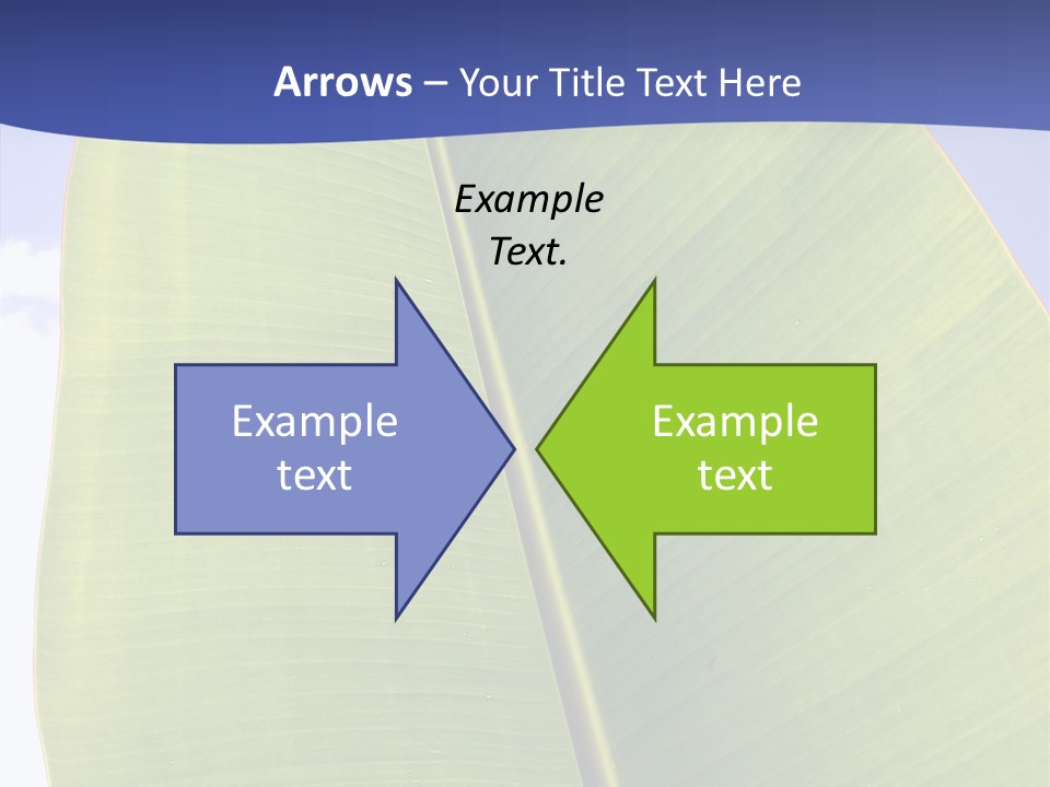 Verdant Foliage Banana PowerPoint Template