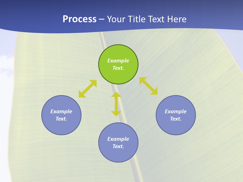 Verdant Foliage Banana PowerPoint Template